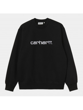 CARHARTT SWEAT BLACK/WHITE