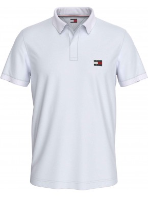 Tommy Jeans Reg Badge Polo White