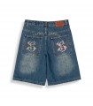 GRIMEY CHIEF WATCHER BAGGY DENIM SHORTS
