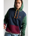 TRENDSPLANT COLOR BLOCK HOODIE BLUE