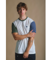TRENDSPLANT COLOR BLOCK T-SHIRT NATURAL