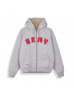GRIMEY THE PROPS QUILTED ZIP HOODIE