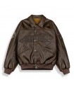 GRIMEY WILD ONE PU LEATHER JACKET WASHED