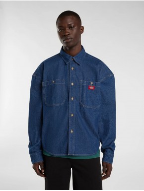 DICKIES MECHANIC DENIM SHIRT RAW BLUE
