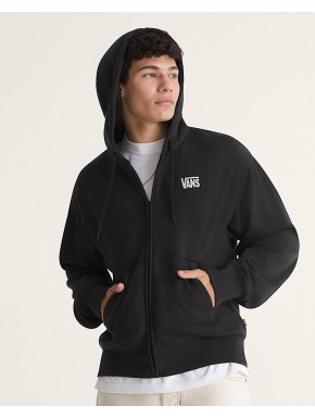 VANS Stretch Logo Full Zip Black/White
